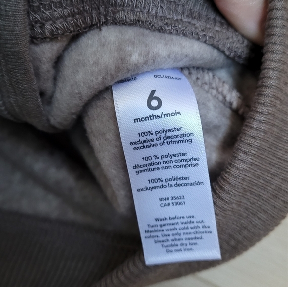 Carter's baby 6m & 9m fleece hooded vests - Picture 10 of 13